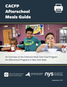CACFP Afterschool Meals Guide