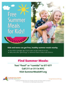 Summer Meals site flyer