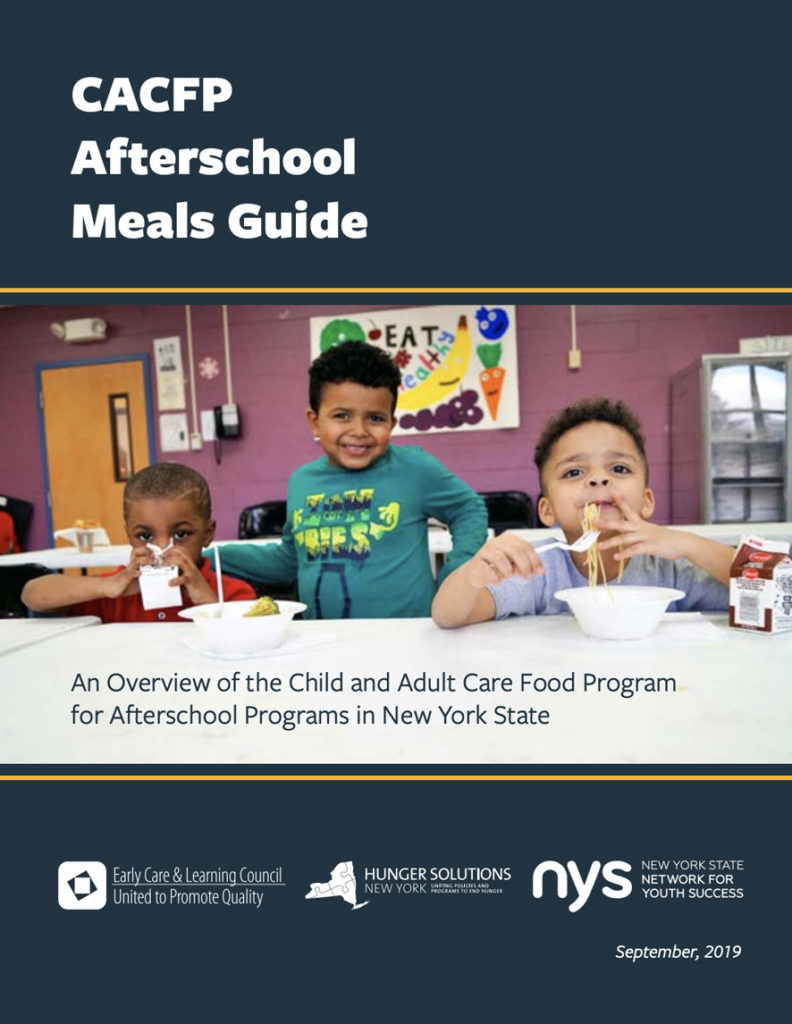 CACFP Afterschool Meals Guide