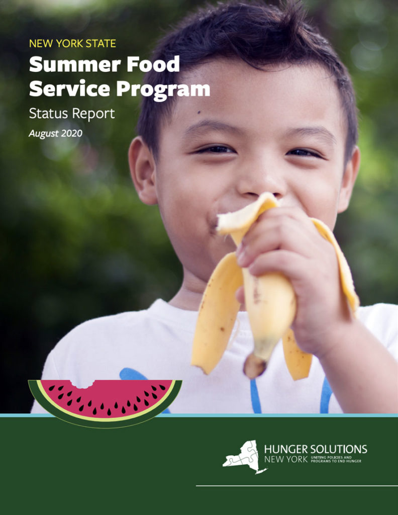 Summer Food Service Program Report