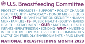 National Breastfeeding month logo