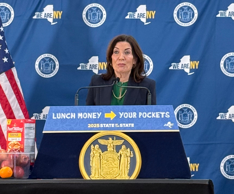 Gov Hochul Universal School Meals press event