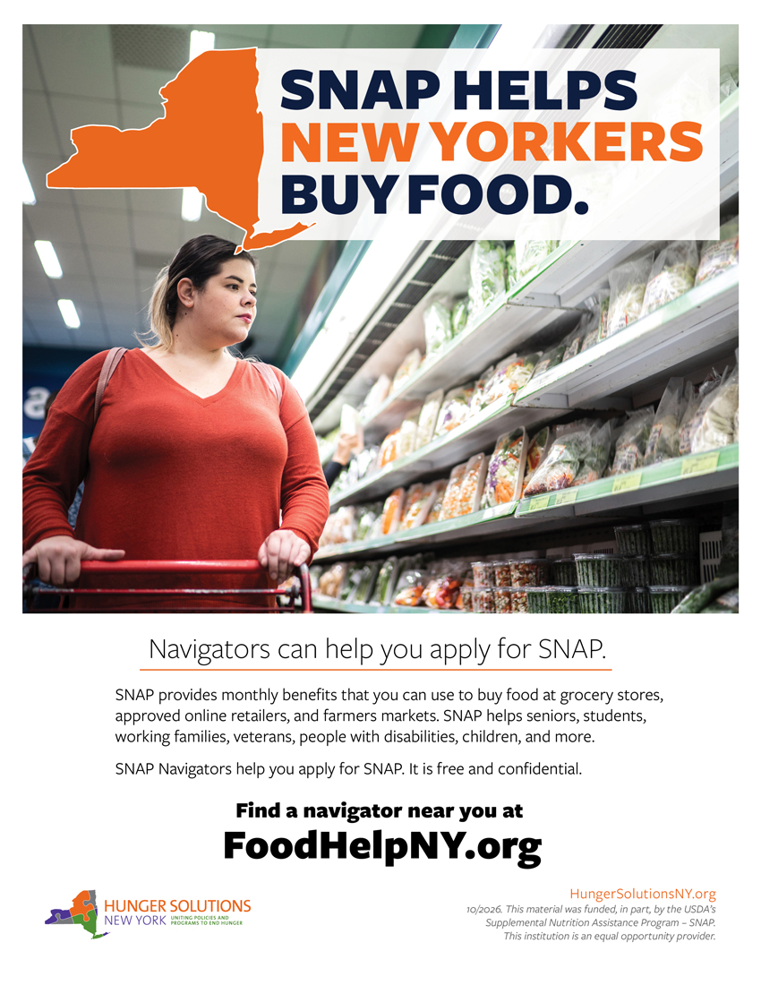 image of SNAP helps New Yorkers flyer