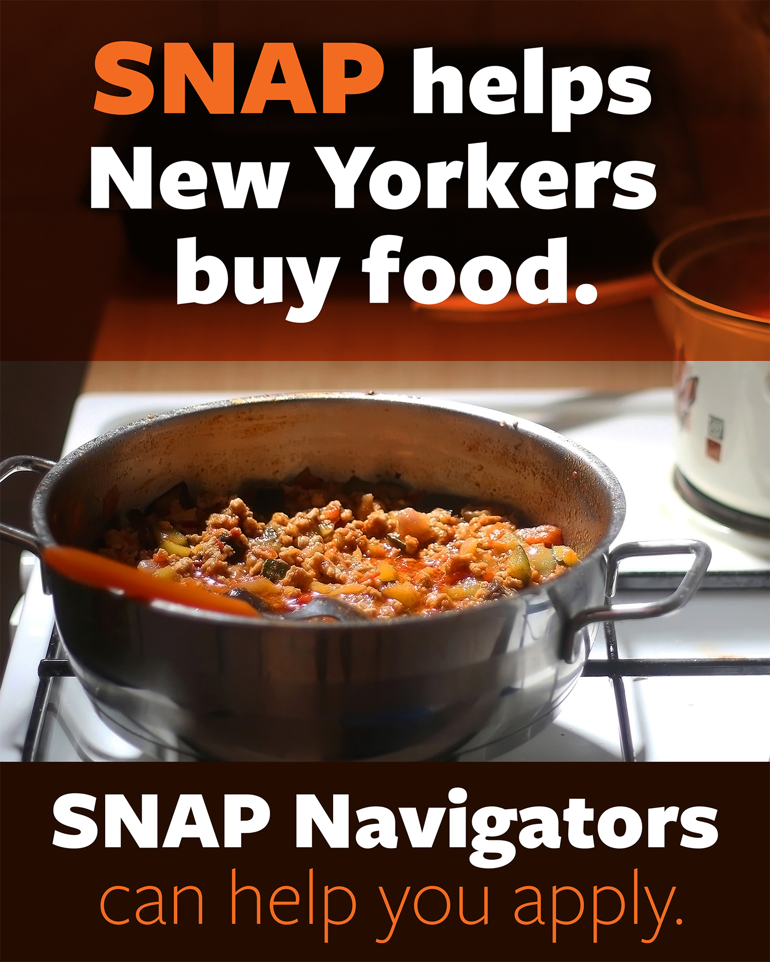 SNAP helps New Yorkers buy food. SNAP Navigators can help you apply.